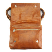 Flap Messenger bag in cow leather-1