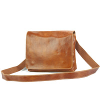 Flap Messenger bag in cow leather-2