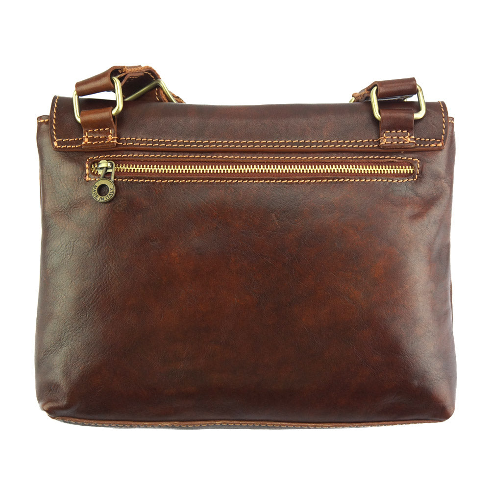 Flap Messenger bag in cow leather-3