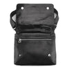 Flap Messenger bag in cow leather-7