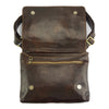 Flap Messenger bag in cow leather-13