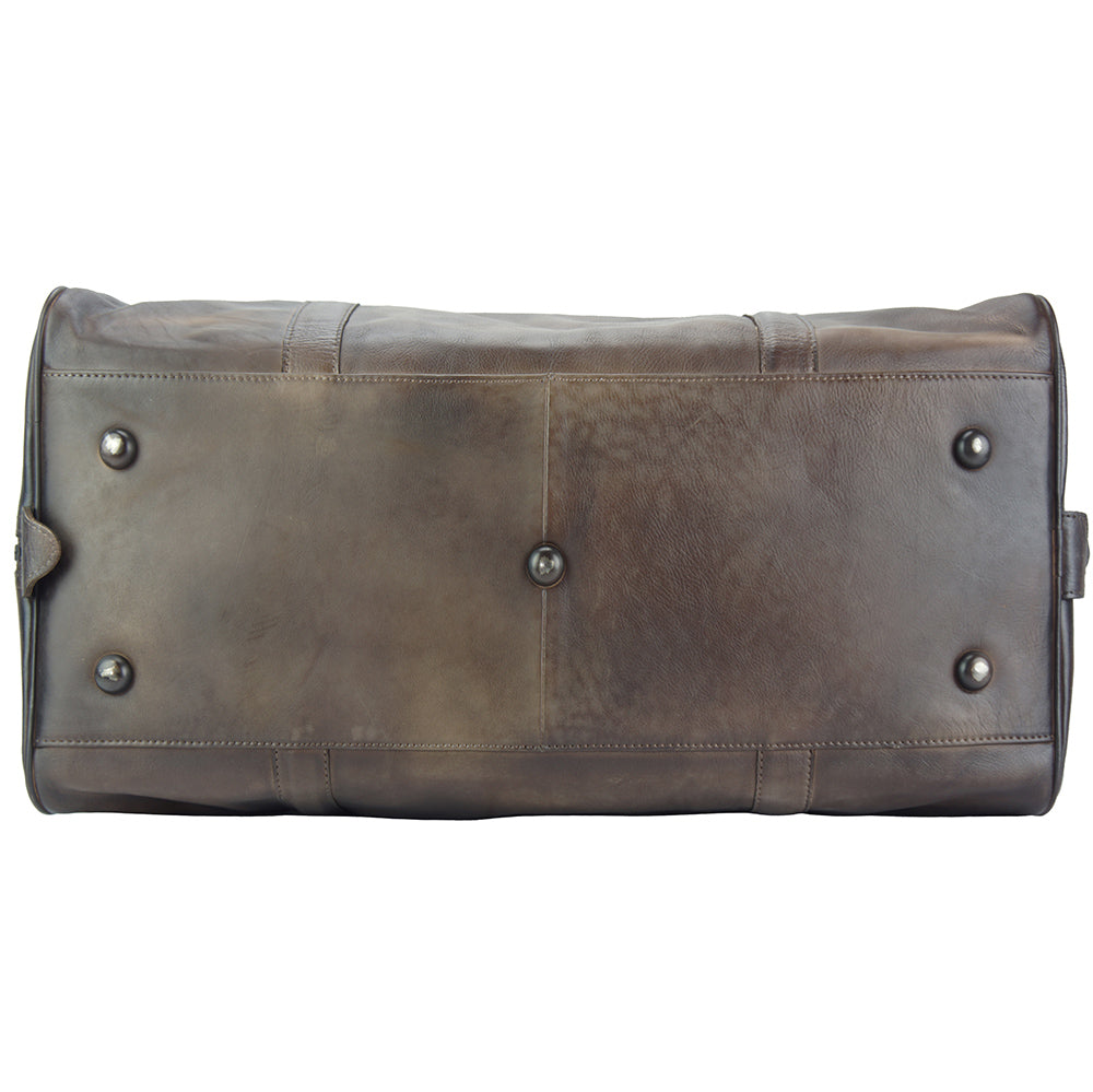 Travel bag Serafino in vintage leather-2