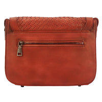 Men's Red Leather Shoulder Bag