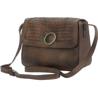 Shoulder flap bag Luna GM by vintage leather-10