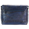 Mattia dark blue Italian leather briefcase