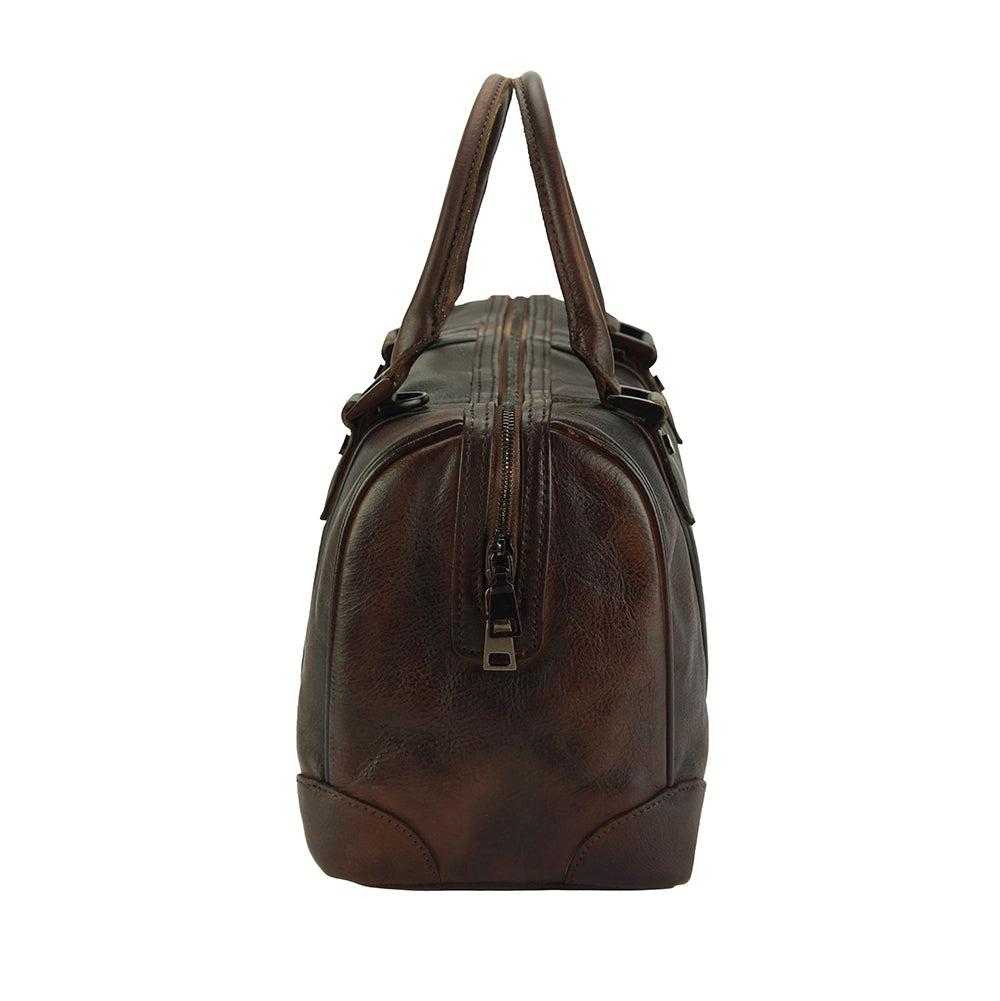 Fulvia Leather Boston Bag-4