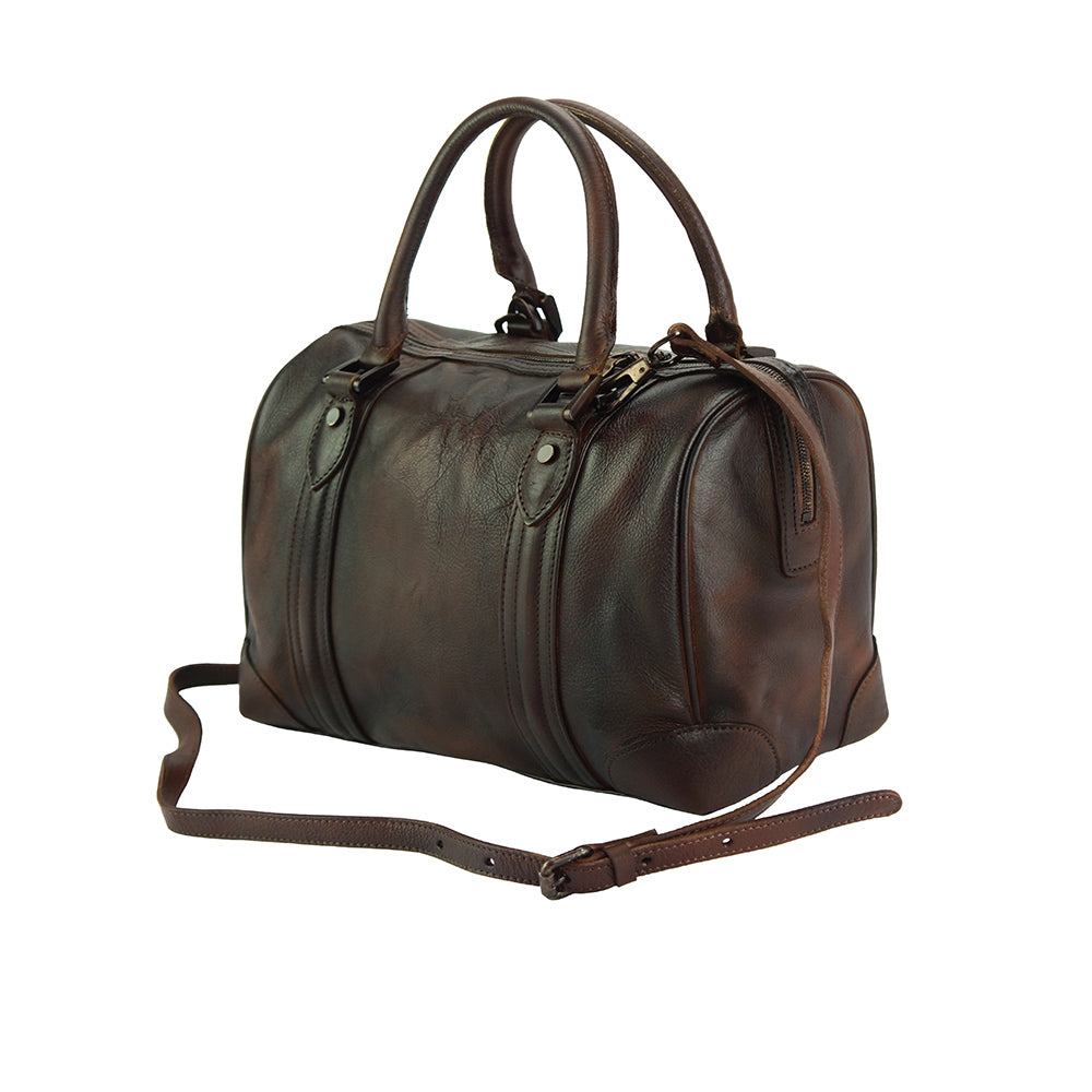 Fulvia Leather Boston Bag-6