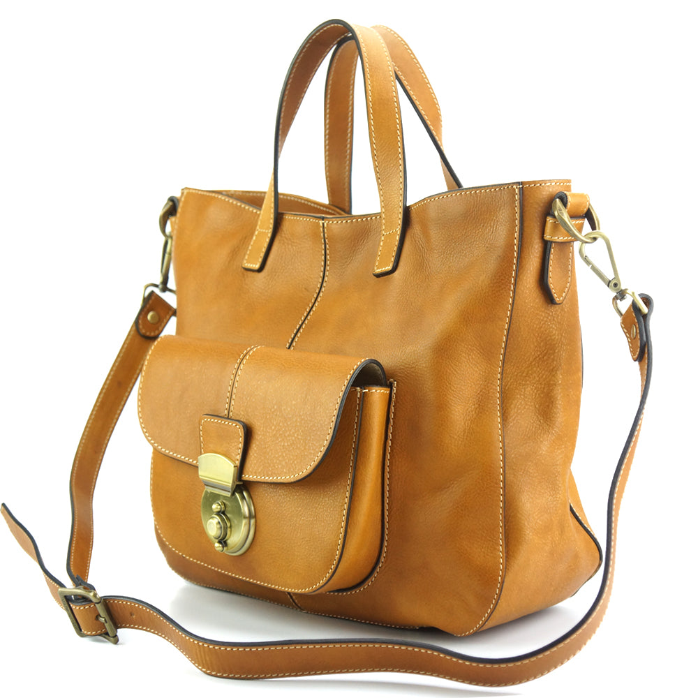 Duomo leather shoulder bag-0