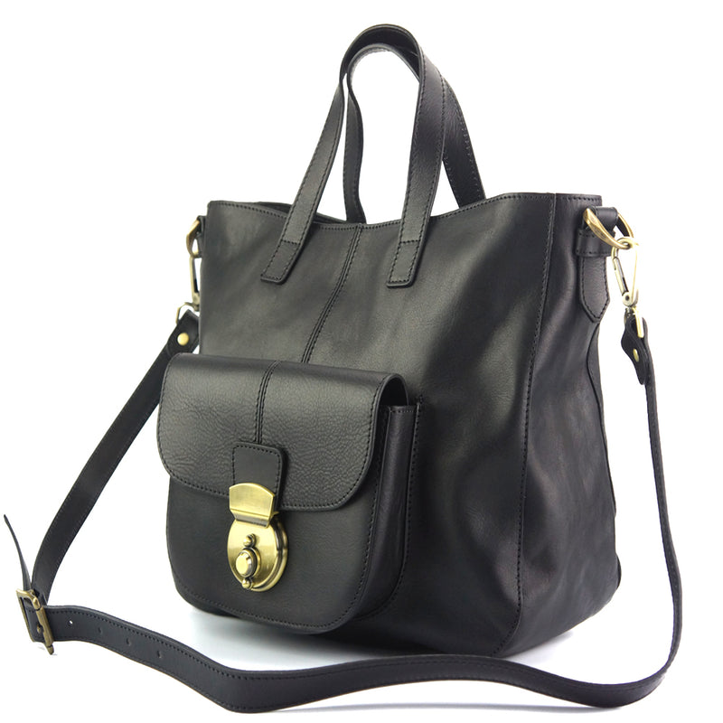 Duomo leather shoulder bag-10