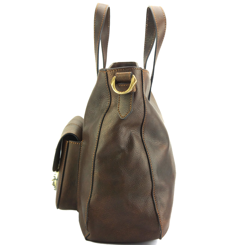 Duomo leather shoulder bag-20