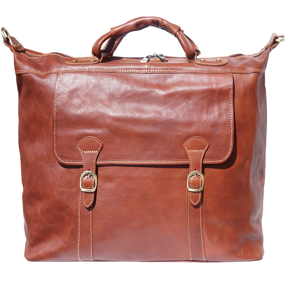 Brown Weekender Leather Travel bag