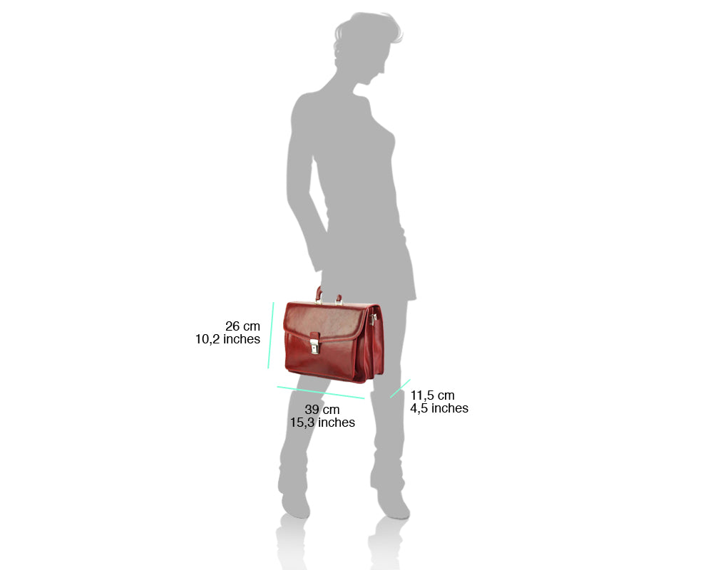 Dalmazio Leather Briefcase-5