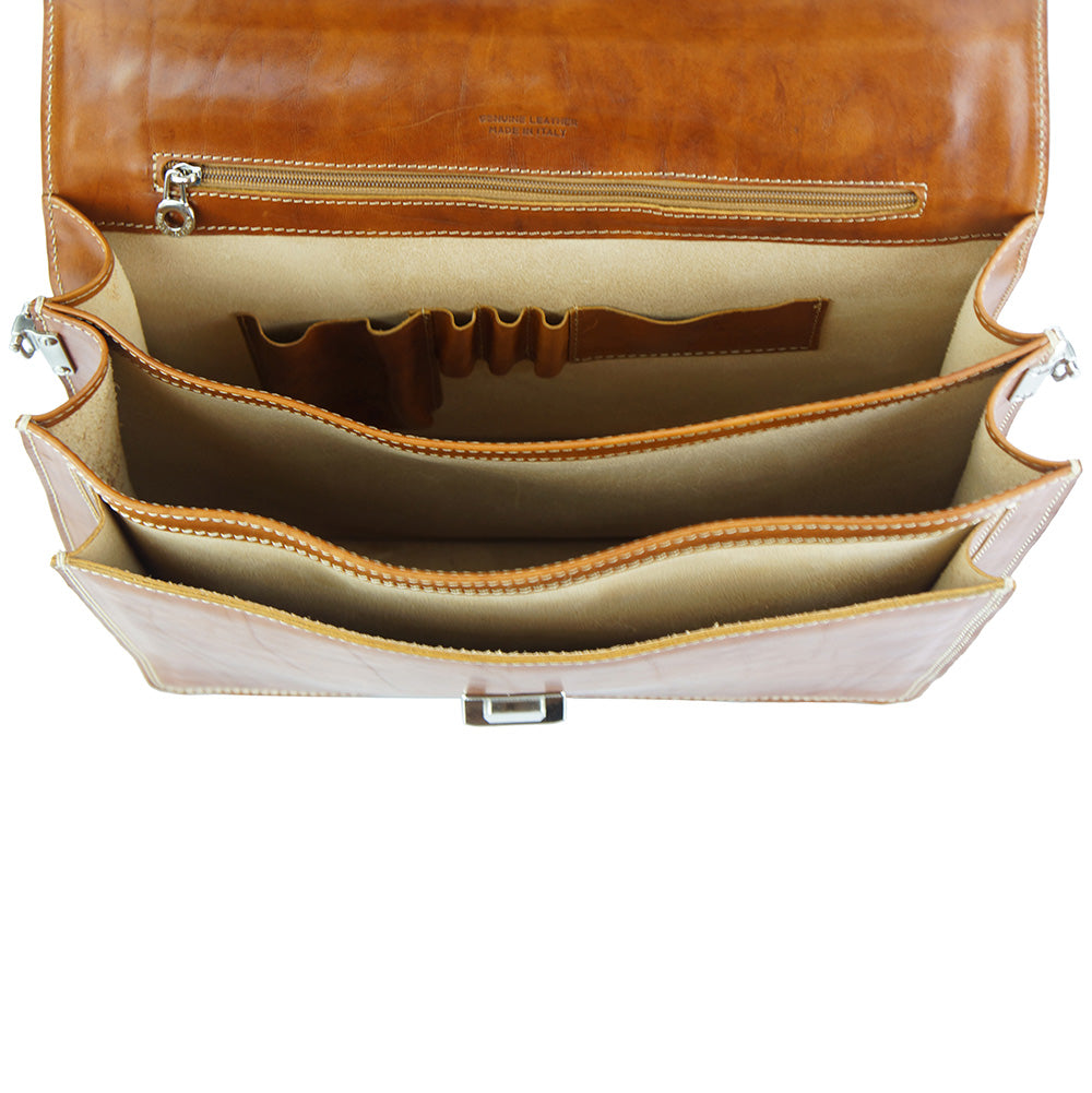 Dalmazio Leather Briefcase-4