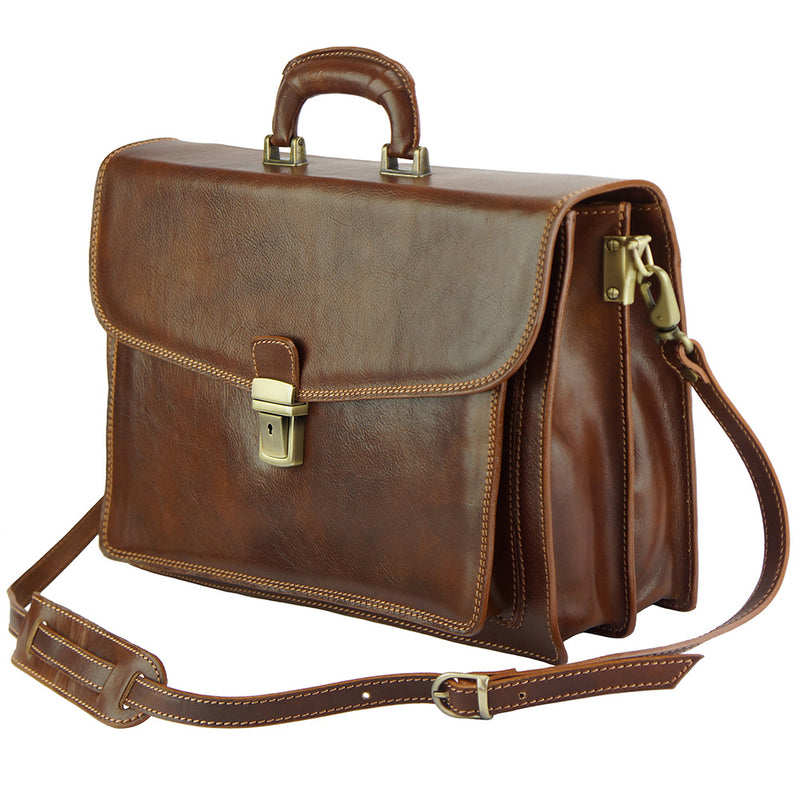 Dalmazio Leather Briefcase-8