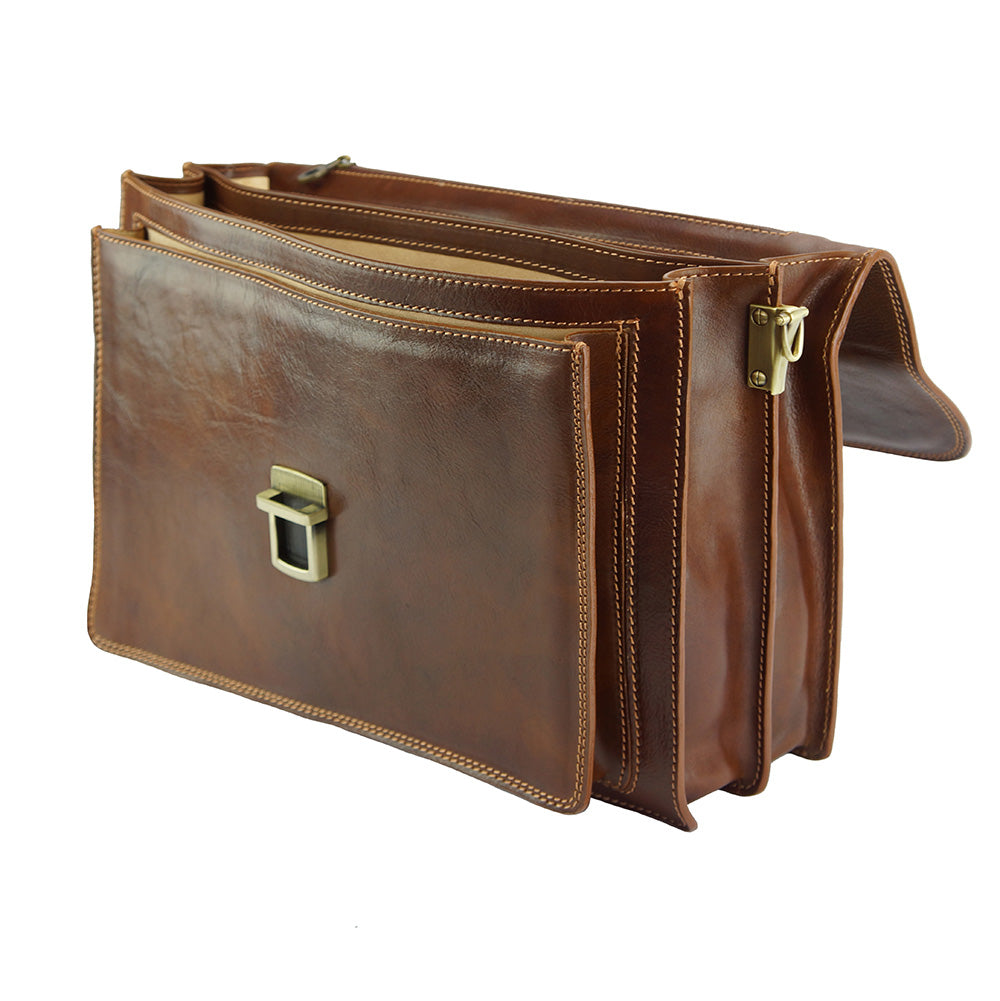 Dalmazio Leather Briefcase-9