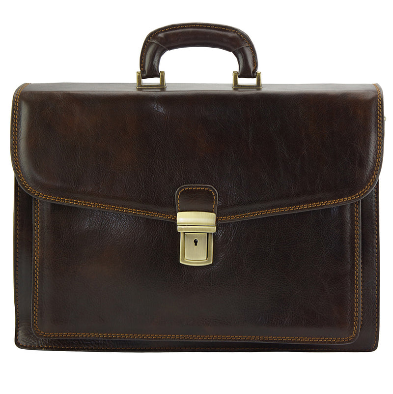 Dalmazio Leather Briefcase-34