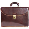 Leather briefcase with three compartments-19