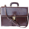 Leather briefcase with two compartments-26