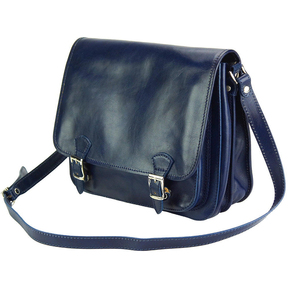 Palmira Leather Messenger Bag-1