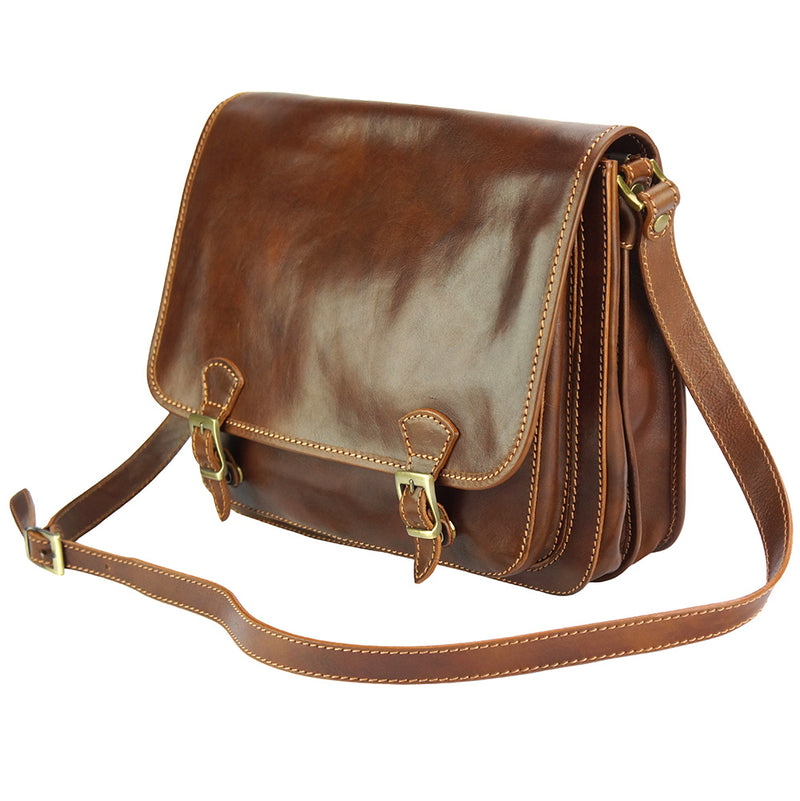 Palmira Leather Messenger Bag-11
