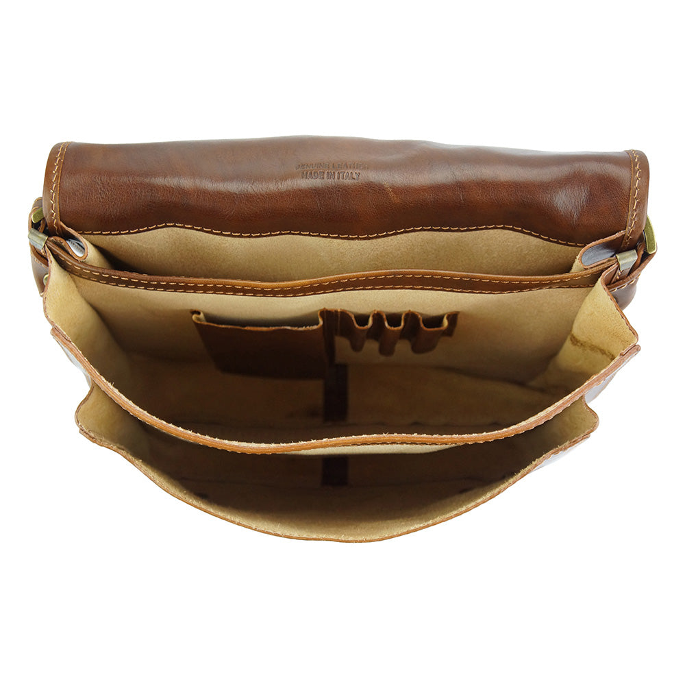 Palmira Leather Messenger Bag-13