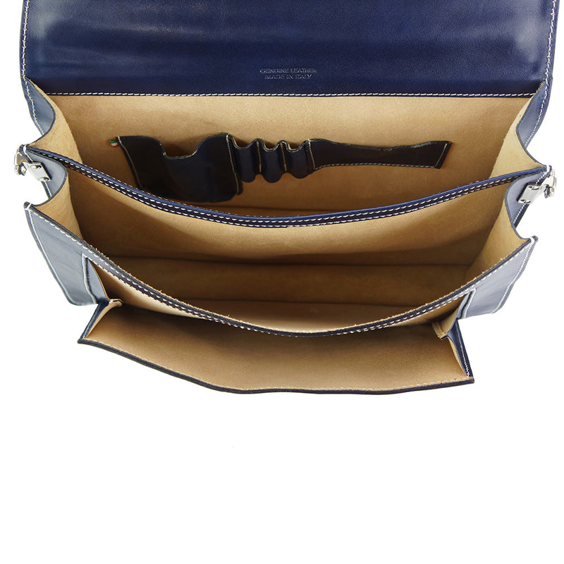 Sergio leather Mini briefcase-10