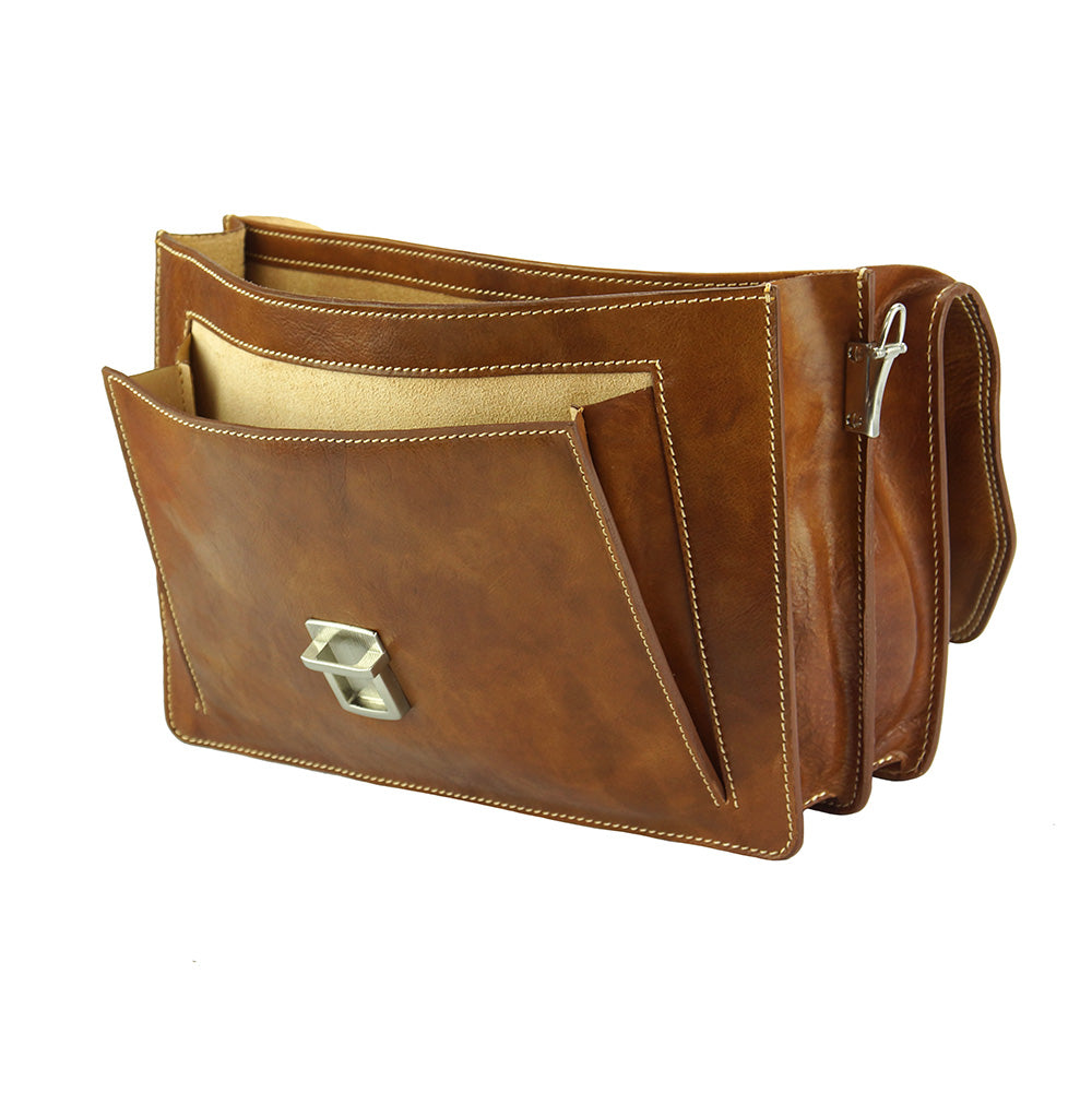 Sergio leather Mini briefcase-15