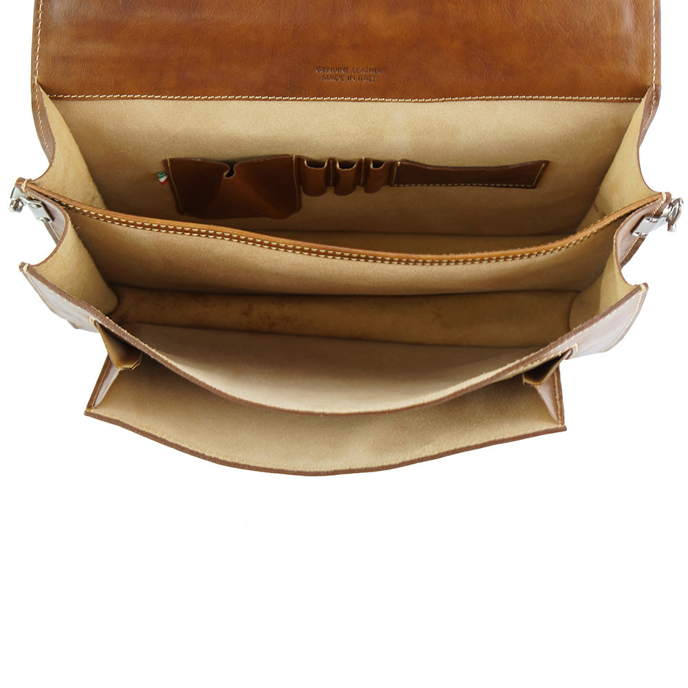 Sergio leather Mini briefcase-16