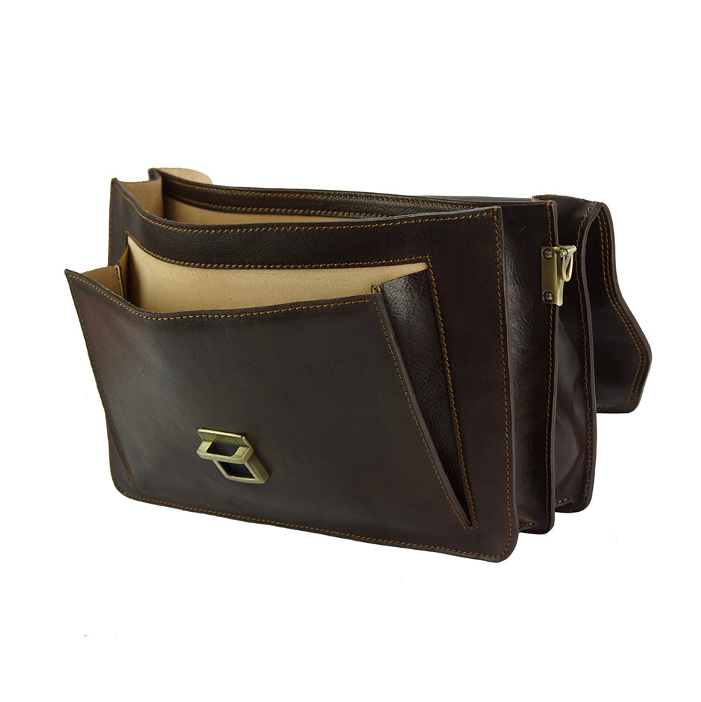 Sergio leather Mini briefcase-33