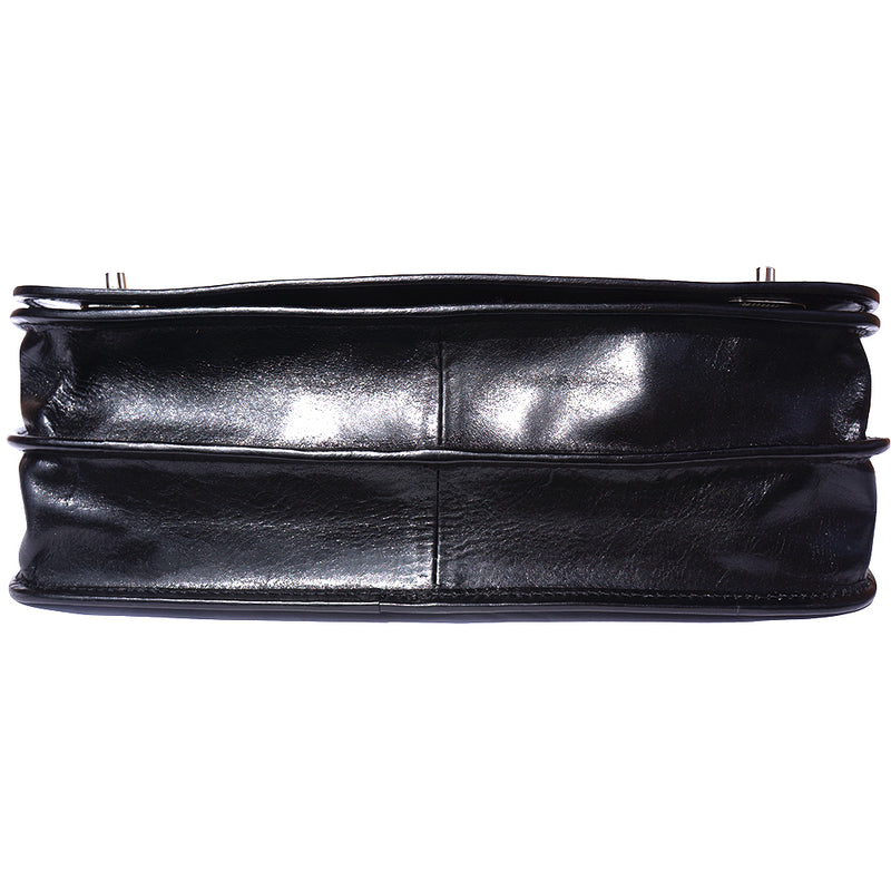 Leather briefcase with two compartments-6