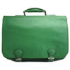 Leather briefcase in two compartments with double pockets on the front-30