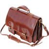 Leather briefcase with two compartments-18