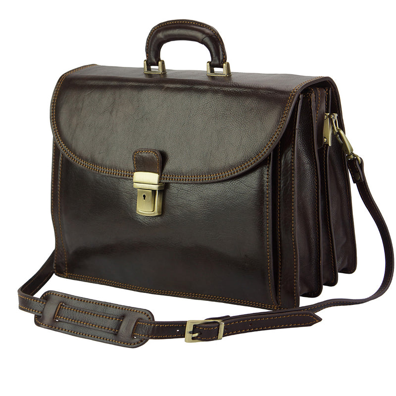 Filippo Leather Business Briefcase-2
