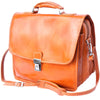 Leather briefcase with Laptop compartment inside-7