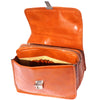 Leather briefcase with Laptop compartment inside-9