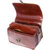 Leather briefcase with Laptop compartment inside-15