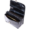 Leather briefcase with Laptop compartment inside-25