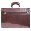 Genuine leather briefcase with three compartments-19