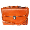 Leather briefcase Business class with two compartments-25