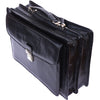 Leather briefcase Business class with two compartments-2