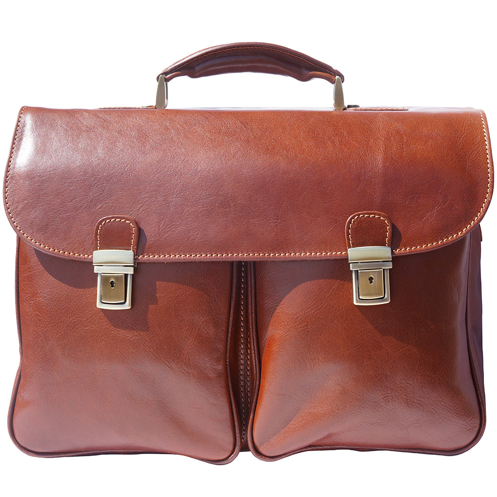 Andrea Leather Business briefcase - Leather Italiano