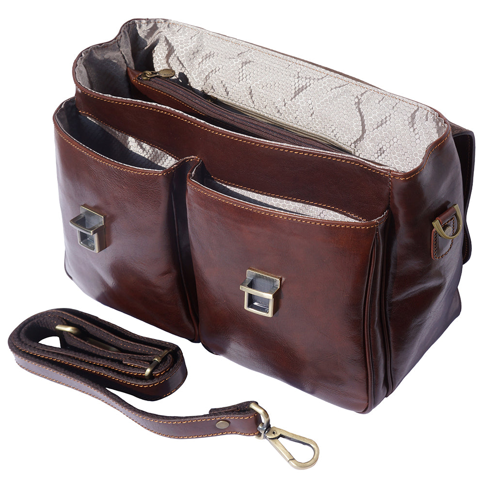 Andrea Leather Business briefcase-4