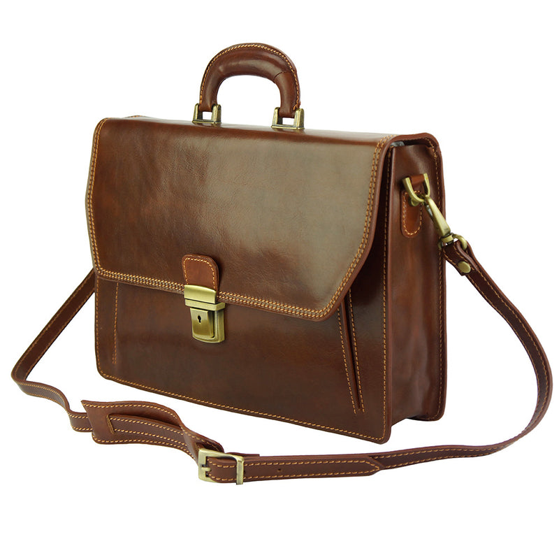 Corrado Leather Briefcase-16