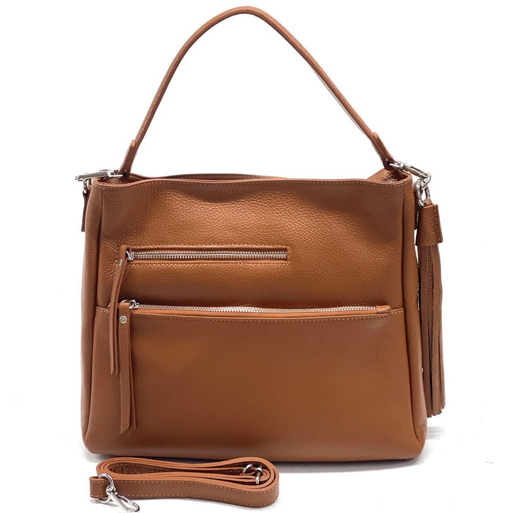 Evelyn leather shoulder bag-18