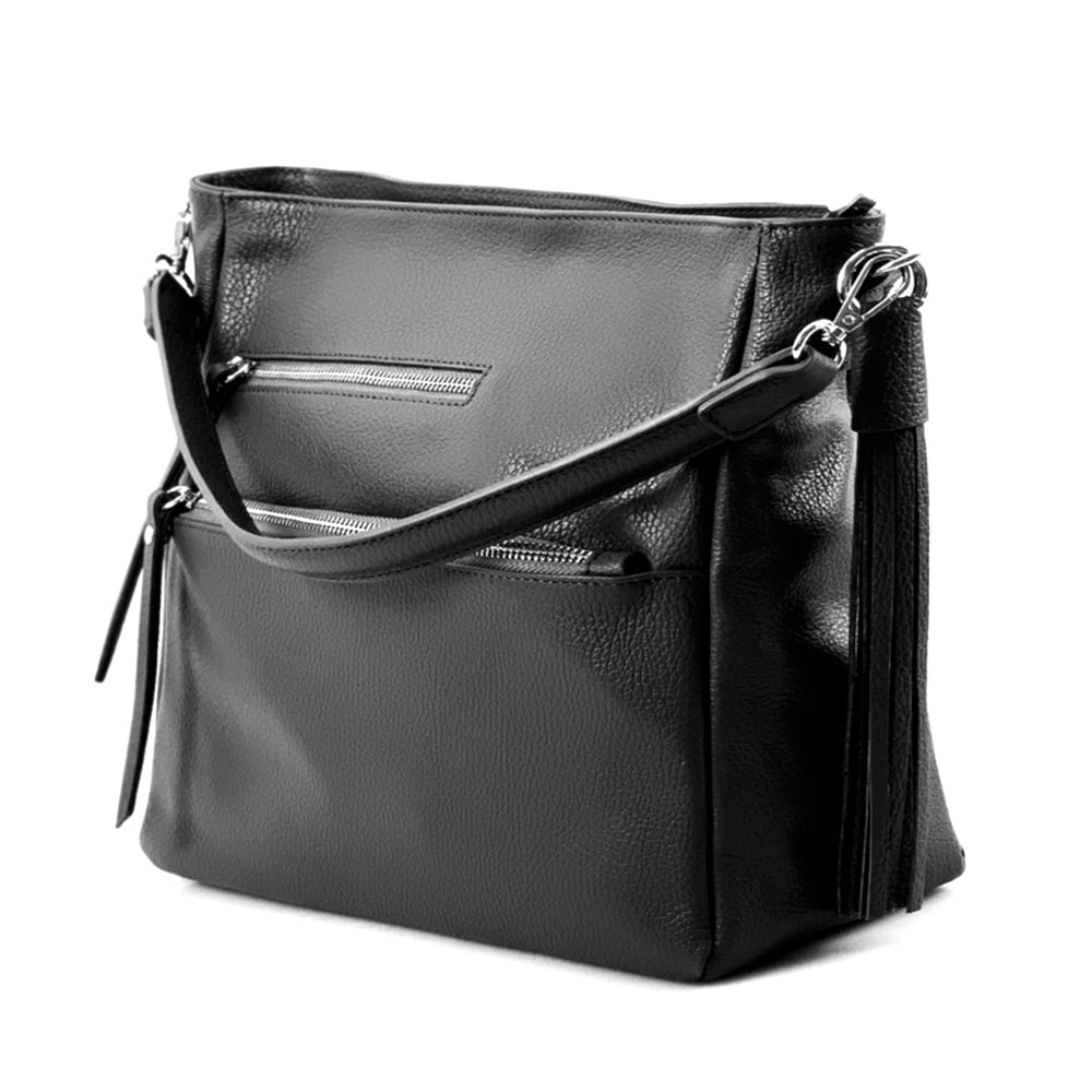 Evelyn leather shoulder bag-3