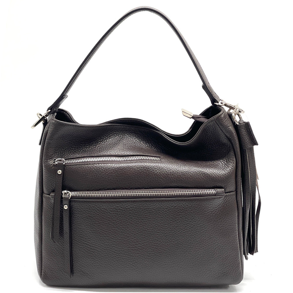 Evelyn leather shoulder bag-26