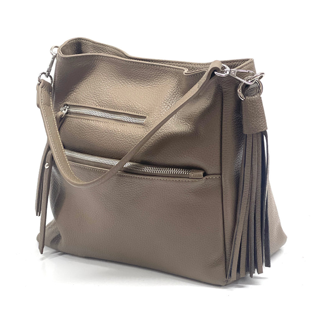 Evelyn leather shoulder bag-6