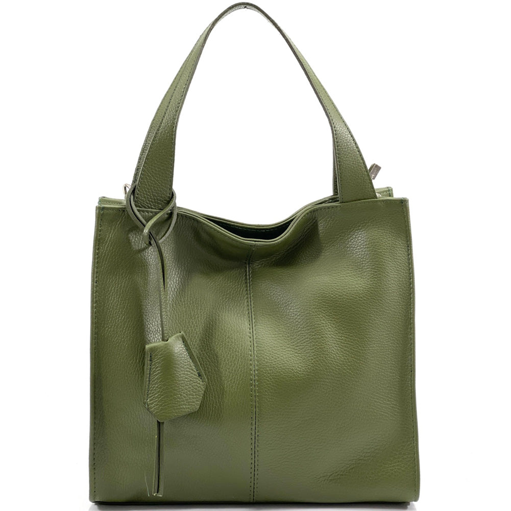 Zoe leather shoulder bag-12