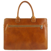 Giacinto Tan leather business bag