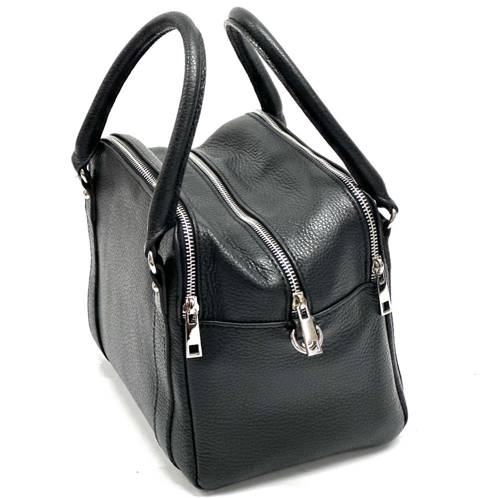 Maica Leather Boston Bag-26